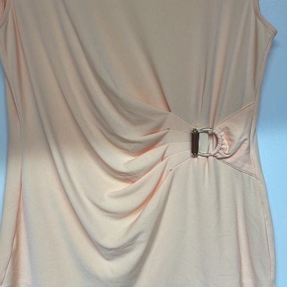 Calvin Klein Gathered at one side Peach Top Sz M - Picture 9 of 9